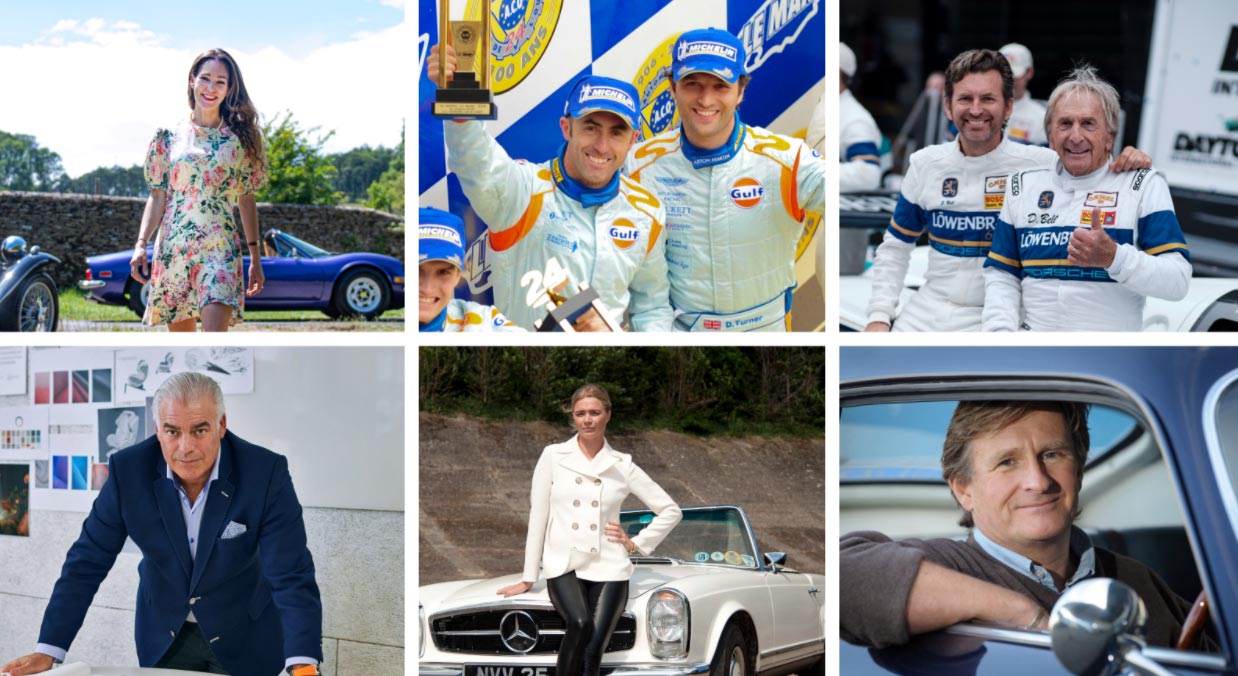 CHUBB Interviews at Concours of Elegance Collage