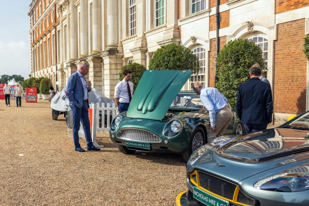 Specialist Dealer Nicholas Mee with an Aston Martin