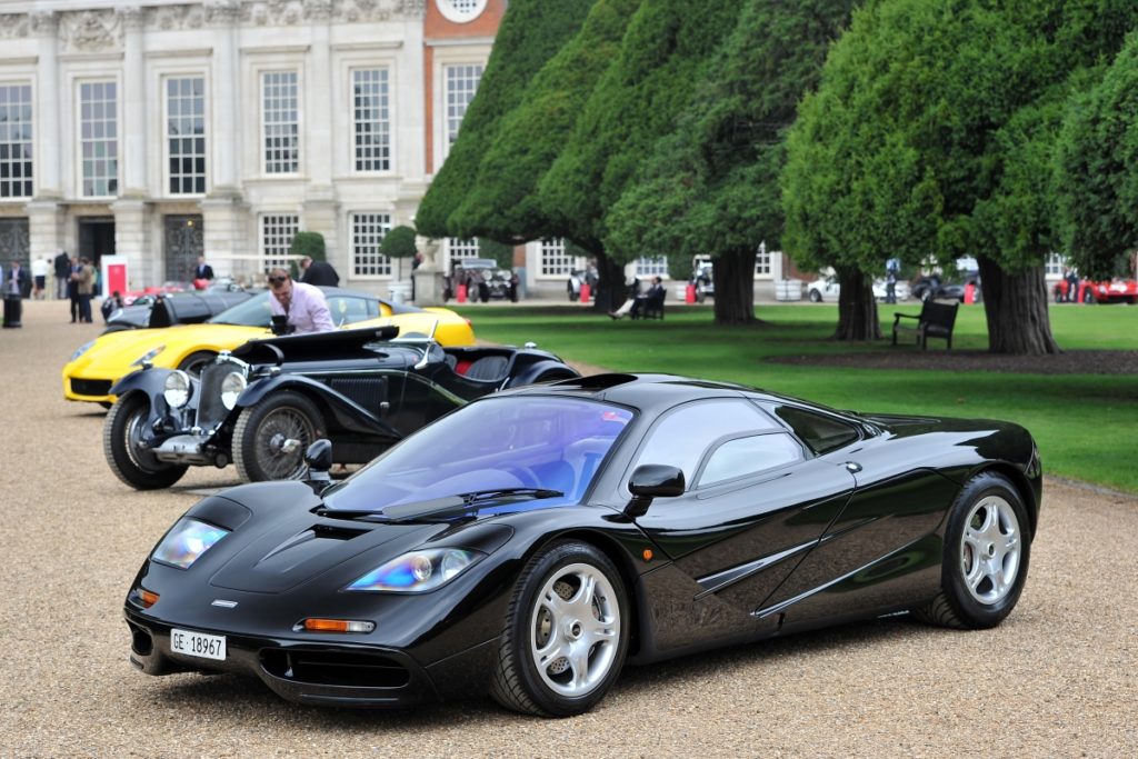 McLaren F1 at Hampton Court Palace fitted with Bridge of Weir Leather